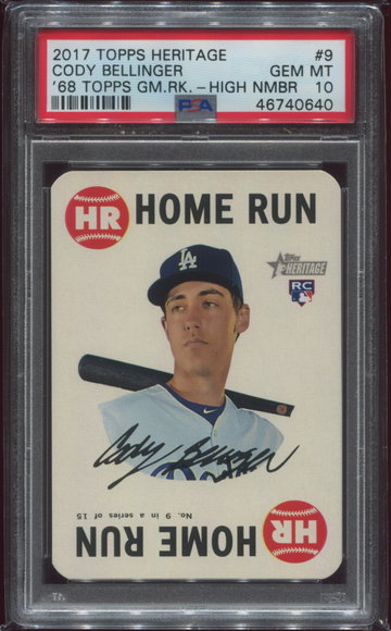 2017 Topps Heritage CODY BELLINGER PSA 10