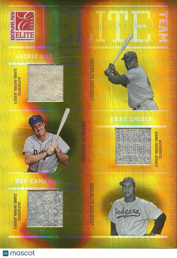 2004 Duke Snider Jackie Robinson Roy Campanella Patch