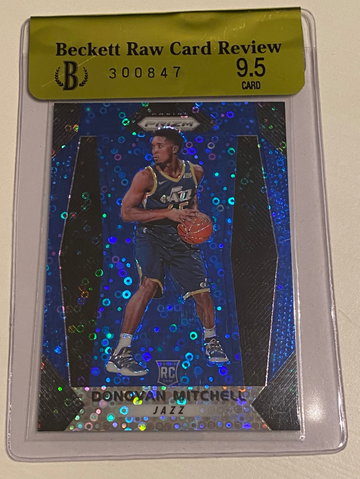 2017-18 Prizm Fastbreak blue /175 Donovan Mitchell