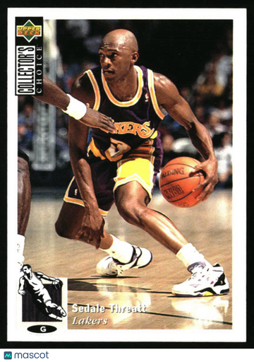 1994-95 Collector's Choice Sedale Threatt #68 Los Angeles Lakers