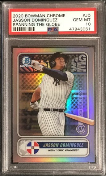2020 Bowman CHrome - JASSON DOMINGUEZ - Spanning The Globe - PSA 10