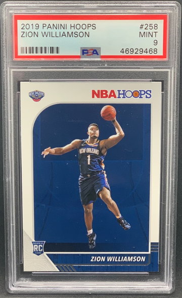 Zion Williamson 2019 Panini Hoops PSA 9
