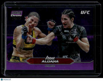 2025 Topps Stadium Club Chrome UFC Irene Aldana #C-33 Purple /75