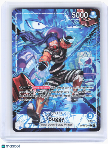 2026 One Piece—Buggy #OP16-041 The Time of Battle—Leader Foil (Alt Art)