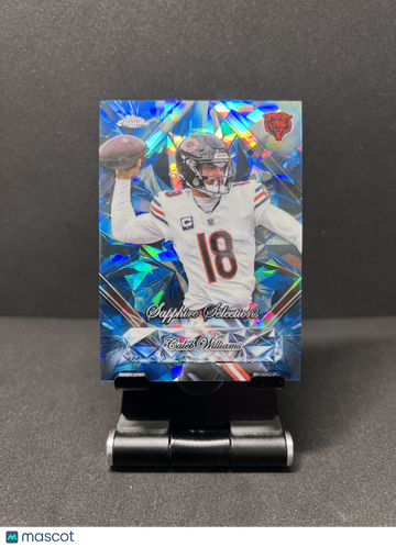 2025 Topps Chrome Sapphire Caleb Williams Sapphire Selections Case Hit SSP Football Card