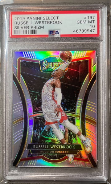 2019-20 Select Premier Silver Russell Westbrook PSA 10