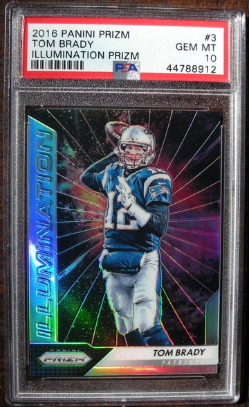 Tom Brady 2016 Panini Prizm #3 Illumination PSA 10 Gem Mint