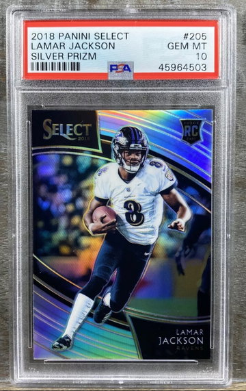 Lamar Jackson 2018 Select Field Silver Prizm