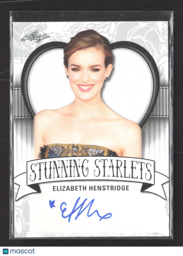 2017 Leaf Stunning Starlets Elizabeth Henstridge Authentic Autograph #SS-EH1