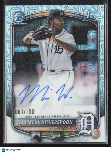 2025 Bowman Chrome Malachi Witherspoon #CPA-MW Blue Mojo Refractor /150