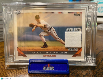 2022 Jersey Fusion Cal Ripken Patch Game Used Swatch