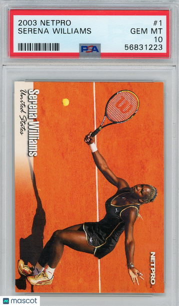 2003 Netpro Serena Williams #1 PSA 10