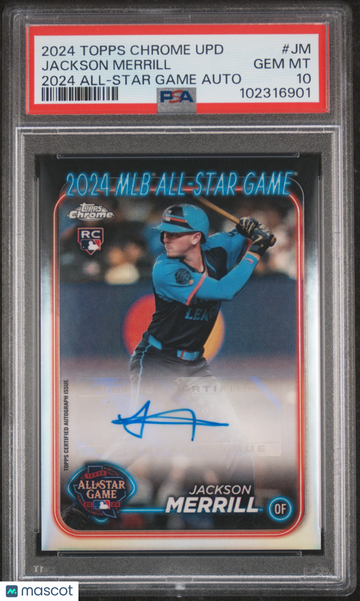 2024 Topps Chrome Update 2024 All-Star Game Autographs Jackson Merrill #JM PSA 10