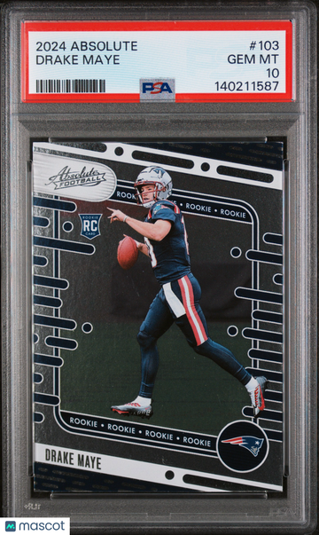 2024 Panini Absolute Drake Maye #103 PSA 10