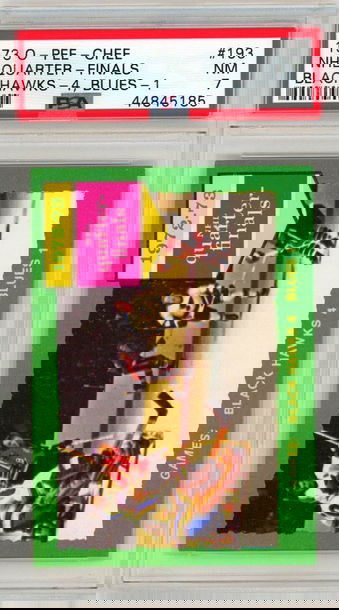 1973 O-Pee-Chee OPC NHL Quarter-Finals #193 PSA 7 P1326