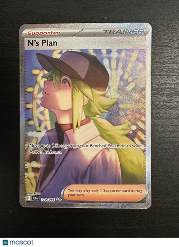 2025 Scarlet & Violet Black Bolt N'S Plan Holo Secret Rare #170/86