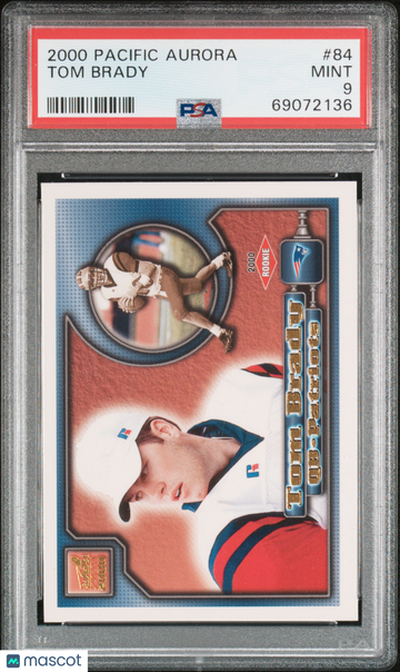 2000 Pacific Aurora Tom Brady #84 PSA 9
