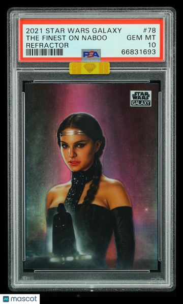 2021 Topps Chrome Star Wars Galaxy The Finest on Naboo #78 Refractor MBA 10