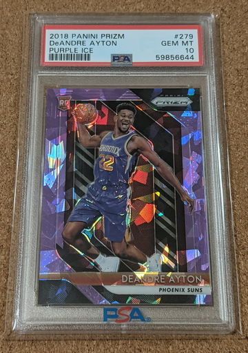 2018-19 Prizm DeAndre Ayton Purple Ice Rookie /149 Suns PSA 10 Gem 💎 RC SP 🔥