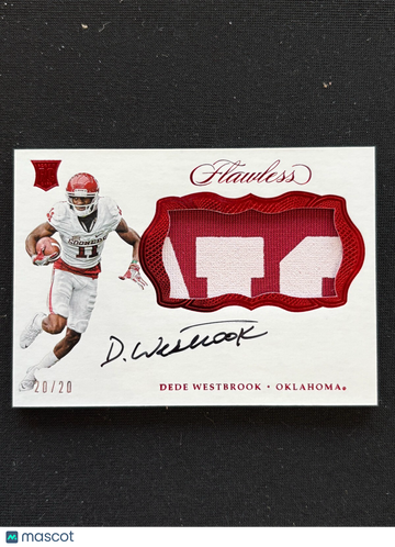 2020 Dede Westbrook #20 Patch Rookie