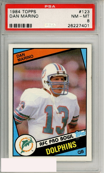 1984 TOPPS DAN MARINO #123 PSA 8 NM-MT RC