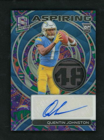 2023 Panini Spectra Aspiring Quentin Johnston #APA-QJO RC RPA Prizm /5