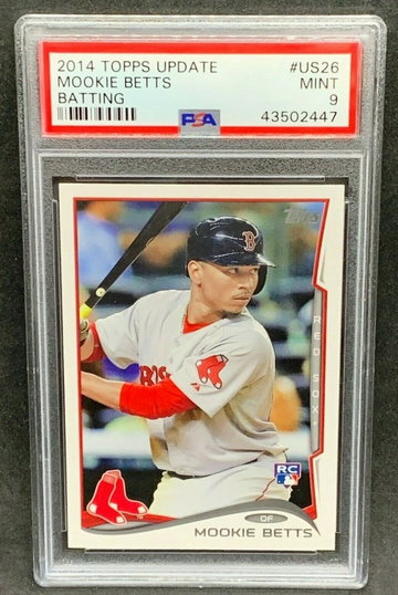 New listing
		2014 Topps Update #US26 Mookie Betts PSA 9 Mint RC