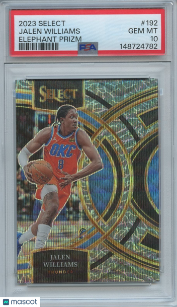 2023-24 Panini Select Jalen Williams #192 Elephant Prizm PSA 10