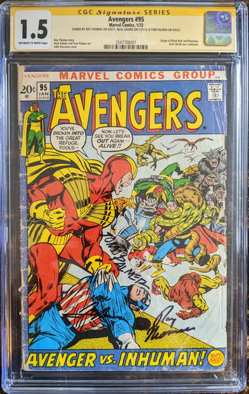 Avengers #95 CGC 1.5 Signature Series