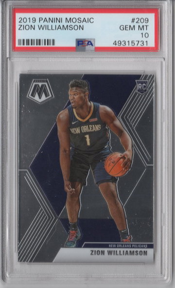 2019 Mosaic Zion Williamson PSA 10