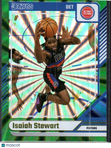 2024-25 Donruss Isaiah Stewart #173 Holo Green Laser