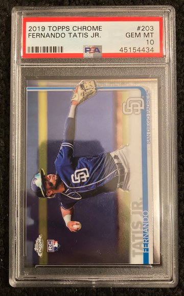 Fernando Tatis Jr. Topps Chrome RC PSA 10