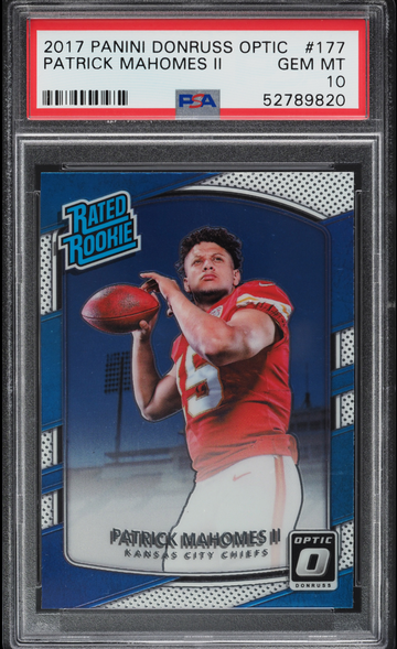Patrick Mahomes II 2017 Optic ROOKIE #177 PSA 10