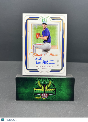2025 Panini National Treasures Baseball Brock Porter #EC-BPT Ecklar's Choice /10