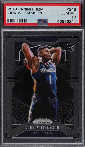 2019 Panini Prizm Zion Williamson ROOKIE RC #248 PSA 10
