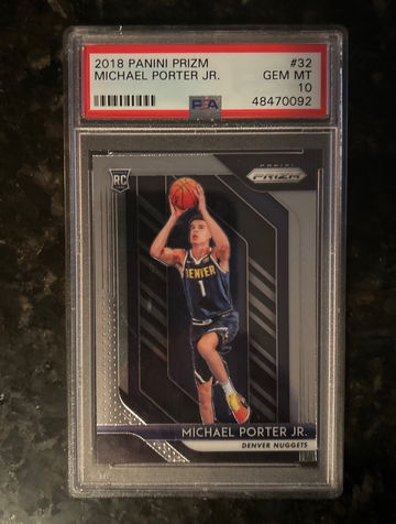 2019 Panini Prizm #32 Michael Porter Jr RC PSA 10