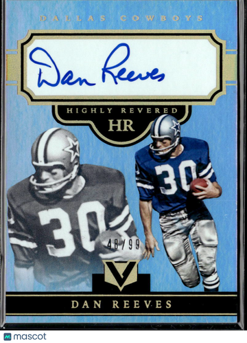 2018 Panini Vertex Highly Revered Dan Reeves #HR-DR /99