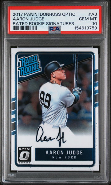 2017 Donruss Optic Rated Rookie Signature Aaron Judge #RRSAJ PSA 10