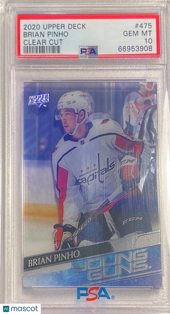 2020 Upper Deck Brian Pinho #475 Clear Cut PSA 10