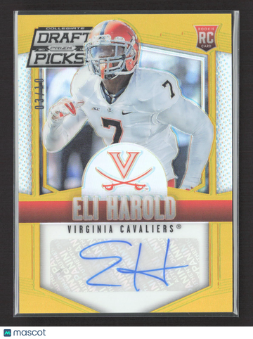 2015 Panini Prizm Collegiate Draft Picks Eli Harold #186 Gold /10 RC