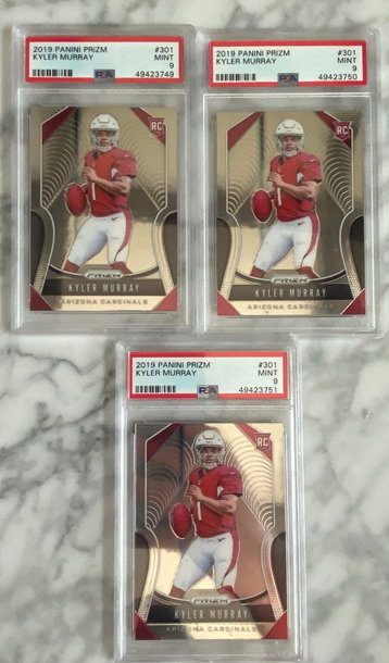 3x Kyler Murray 2019 Prizm PSA 9