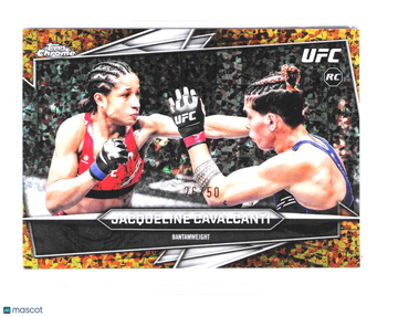 2026 Topps Chrome UFC Gold Shimmer Refractor #37 Jacqueline Cavalcanti RC 26/50 Trading Card