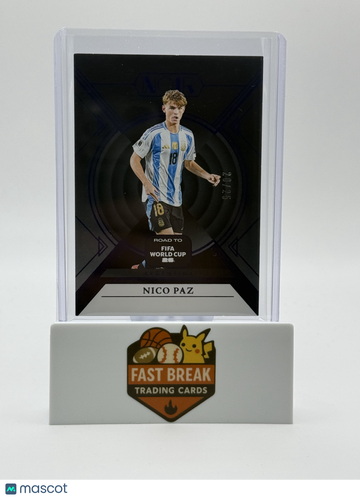 2025 Panini Noir Road to FIFA World Cup Nico Paz #6 /25