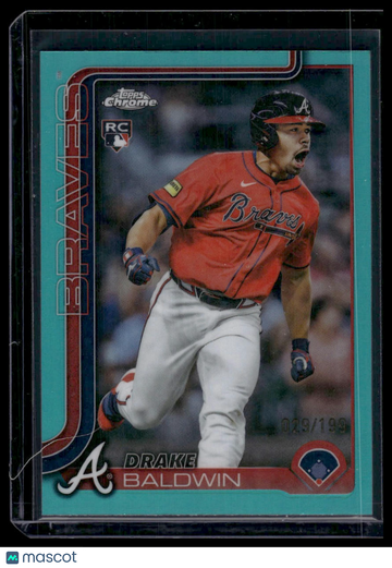 2024 2025 Topps Chrome Update Drake Baldwin #USC96 Aqua Refractor /199 RC