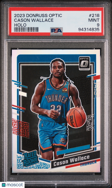2023 Panini Donruss Optic Cason Wallace #218 Holo Rookie PSA 9