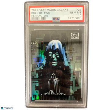 2021 Topps Chrome Star Wars Galaxy Rule Of Two #25 PSA 10