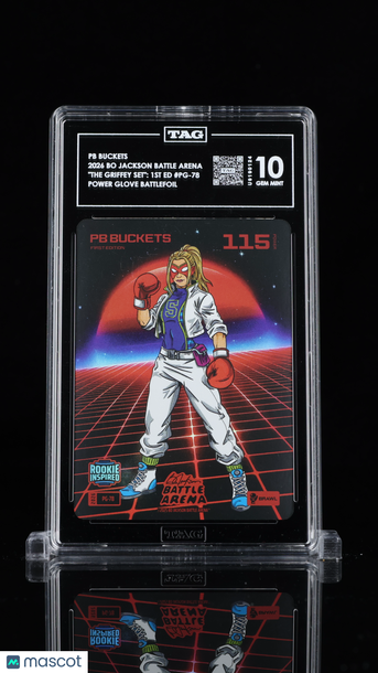 2026 Bo Jackson Battle Arena PB Buckets #PG-78 Power Glove Battlefoil TAG 10