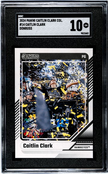 2024 Panini Caitlin Clark Collection Donruss Caitlin Clark #14 SGC 10