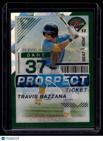 2024 Panini Prospect Edition Travis Bazzana #5 Green Ice Holo SN
