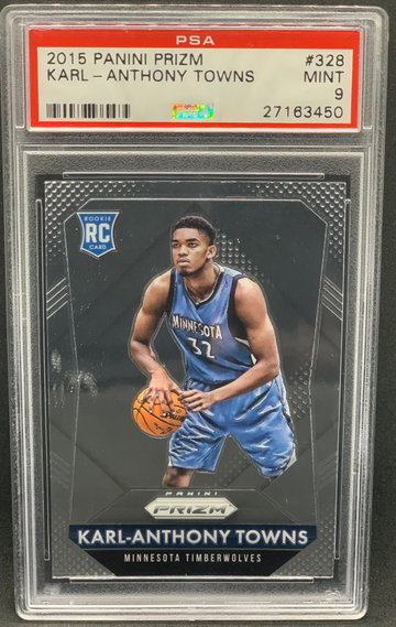 Karl-Anthony Towns 2015 Panini Prizm PSA 9 Rookie 